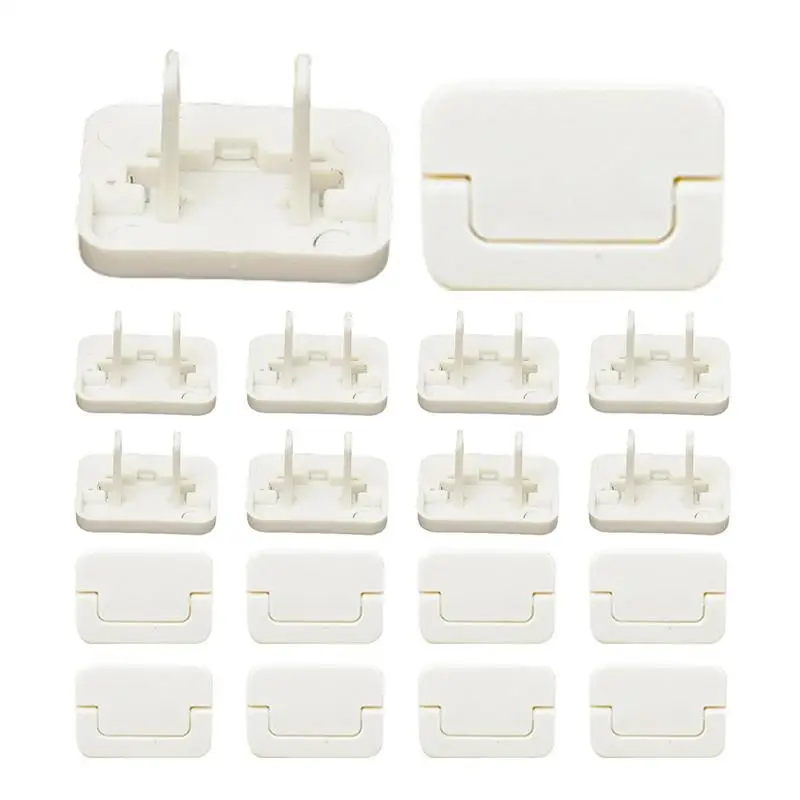 Child Safety Outlet Covers 10 Pieces Electrical Protector Plug Covers Child Proof White Reusable Child Safety Outlet Covers For