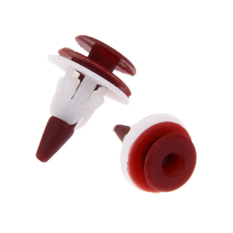 50Pcs 10mm Auto Guard Plate Fastener Car Decorative Pin Car Door Plastic Rivet Fixed Clip Retainers For Nissan