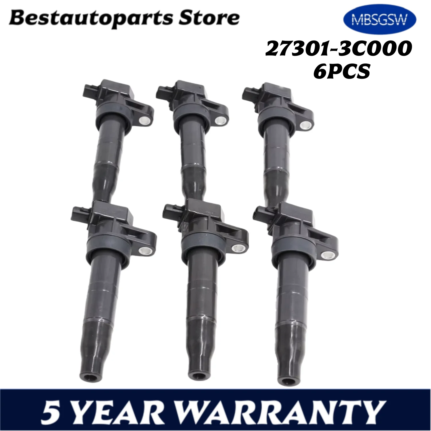 

6 шт. 273013C000 катушка зажигания для Hyundai Azera Genesis Santa Fe Kia Sedona Sorento 27301 3C000 273013C000 UF546