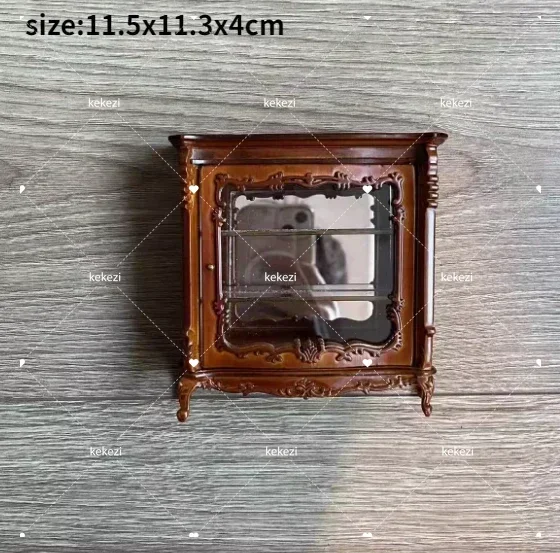 1:12 Poppenhuis Europees Meubilair Decoratieve Miniaturen Scène Mini Gesneden Tafel Stoel Computer Bureau Stoel Meubilair