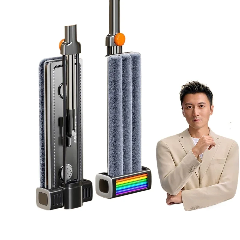 

Jiabangshou 2025 New Hands-Free Flat Mop for Home Use Wet Dry Cleaning Floor Mop Set for Hardwood Tile Laminate Vinyl Floors