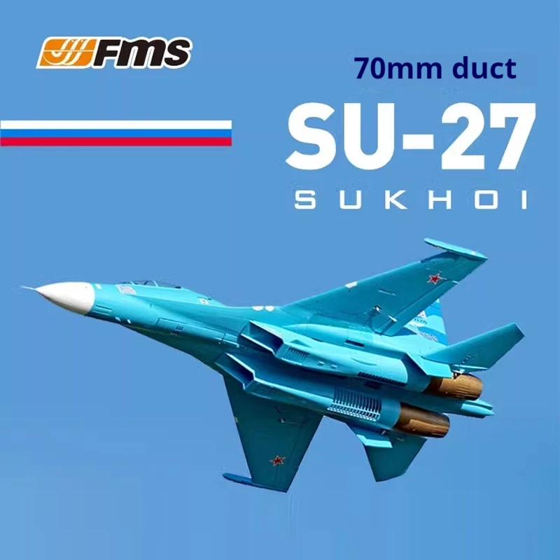 FMS Su-27 RC Scale Plane Twin 70mm EDF Jet like real aircraft model attacker electric remote control model fixed wing foam Rc