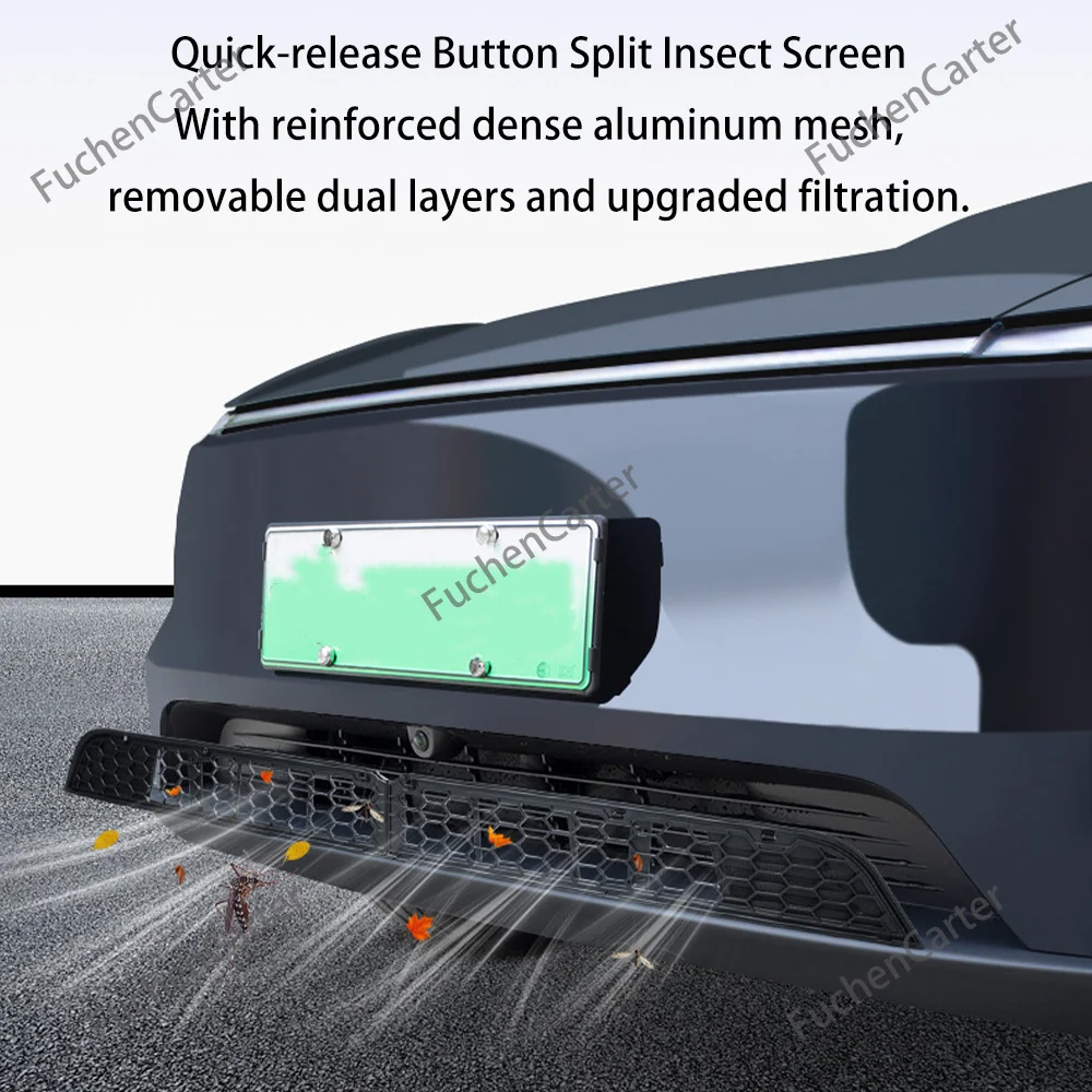 Custom Fit Front Bumper Inner Vent Anti-Dust Insect Screen Car Radiator Grille Protector Accessories 2026 Tesla Model YL view 5