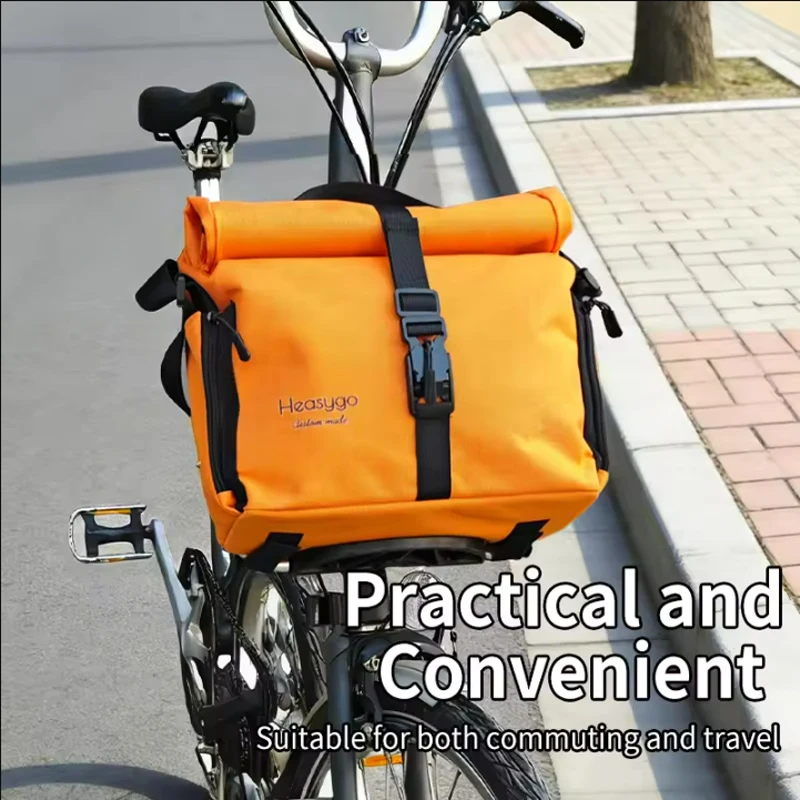AliExpress NONE 7-10L Cycling Storage Bag Fit For Brompton Dahon Folding Bike With Pig Nose Waterproof Multifunctional Large Capacity Bag