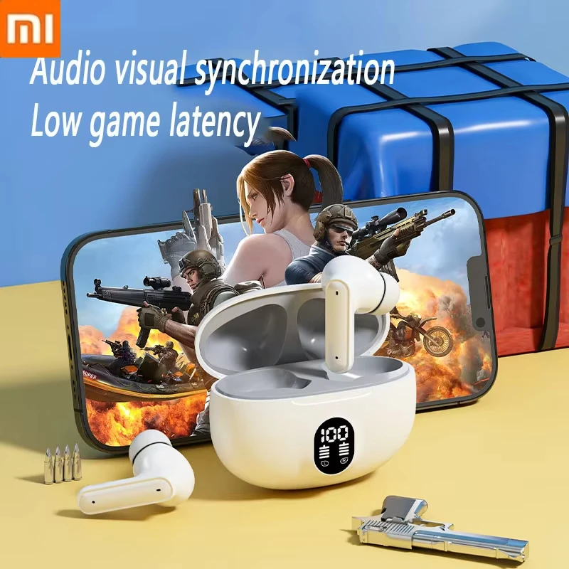 Xiaomi Wireless Bluetooth5. 3 Earphones Long Battery Life with Ultra  Comfortable Wear Delay Free Noise Reduction