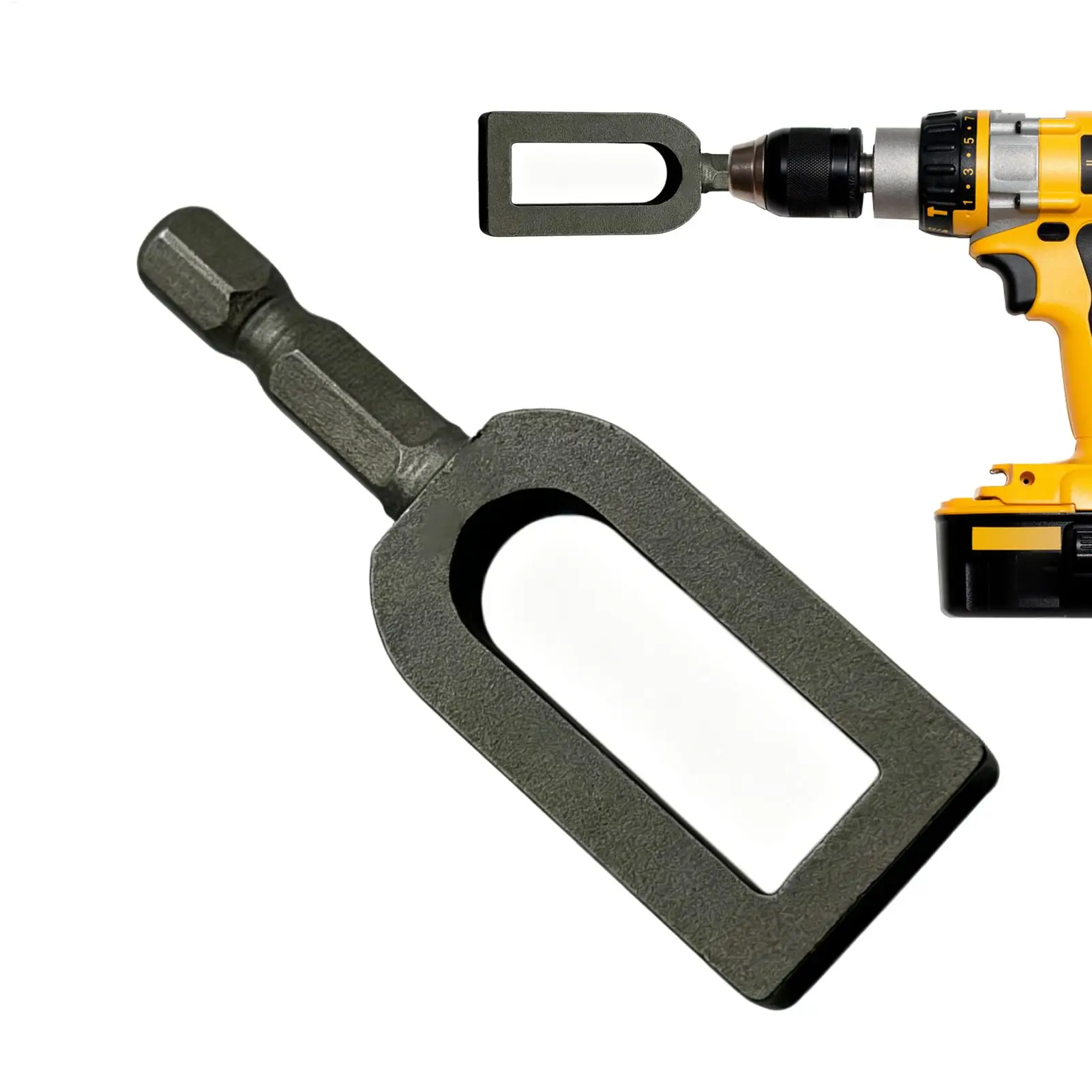 Wire Twisting Tool Hex Cable Processing Attachment Wire Twisting Bit for Pipe Chain Link Netting Installation Ranch Engineering