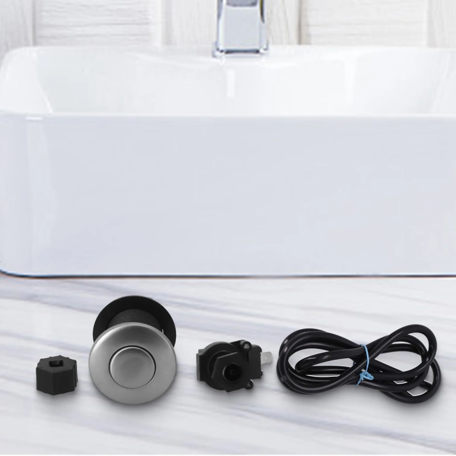 32 Mm Air Switch Kit Air Switch Button Kit For Hot Tubs Processor Switch For Replacing Your Old Garbage Disposal Air Switch