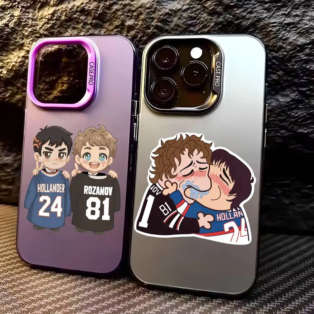 

Heated Rivalry S-Shane Hollander Ilya Rozanov Phone Case For iPhone17,16,15,14,13,12,11 Plus,Pro Max,Colorful Silver Funda Cover