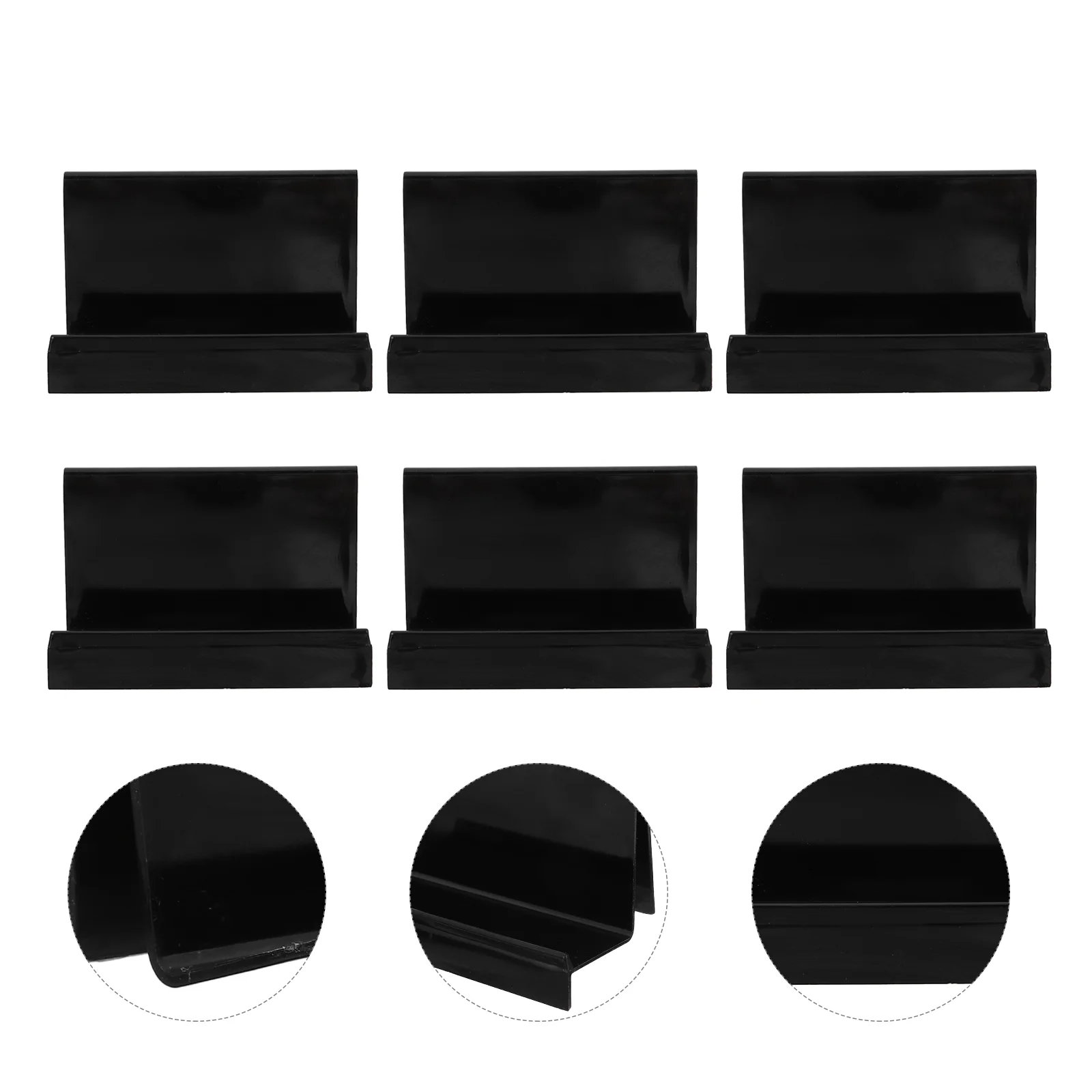 6 Pcs Wallet Plastic Holder Office Display Shelf Shelves Storage Racks Card Wallets 75X7X6CM Shop
