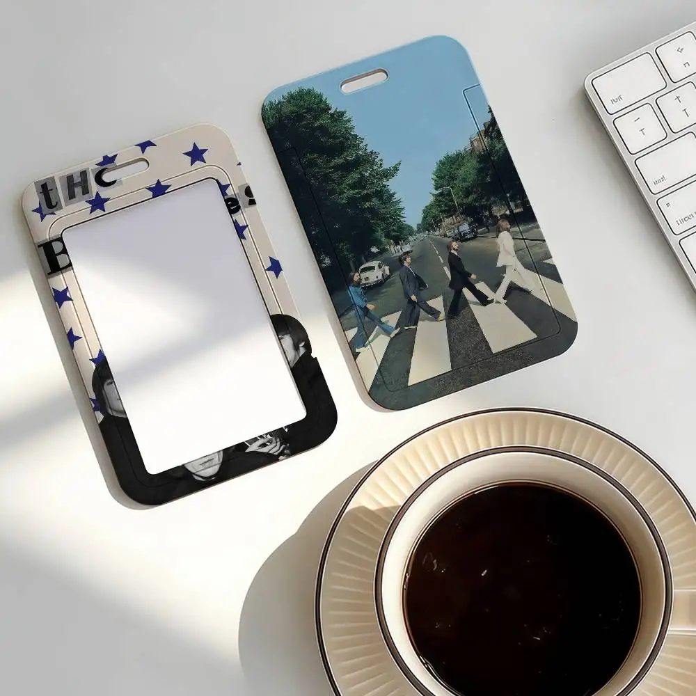 Rock Band The B-Beatles Card Holder Transportation Work Permit Cards ID Student Meal Cardcase