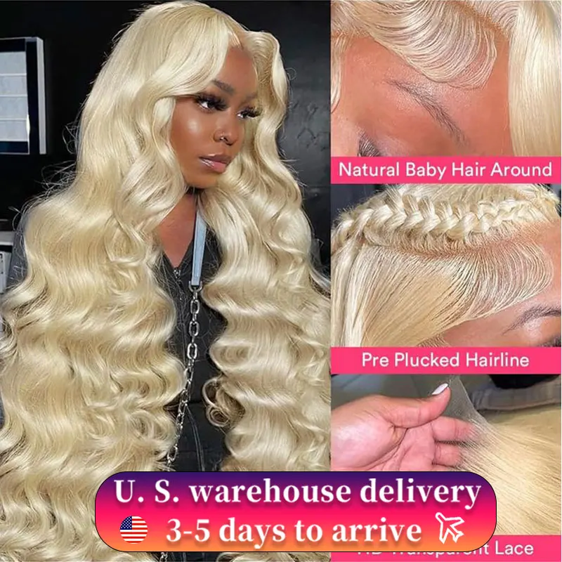 32 Zoll blonde Perücke 613 HD Lace Frontal Perücke 13x6 Body Wave Lace Front Perücken Echthaar 13x4 Lace Farbige Perücke für schwarze Frauen