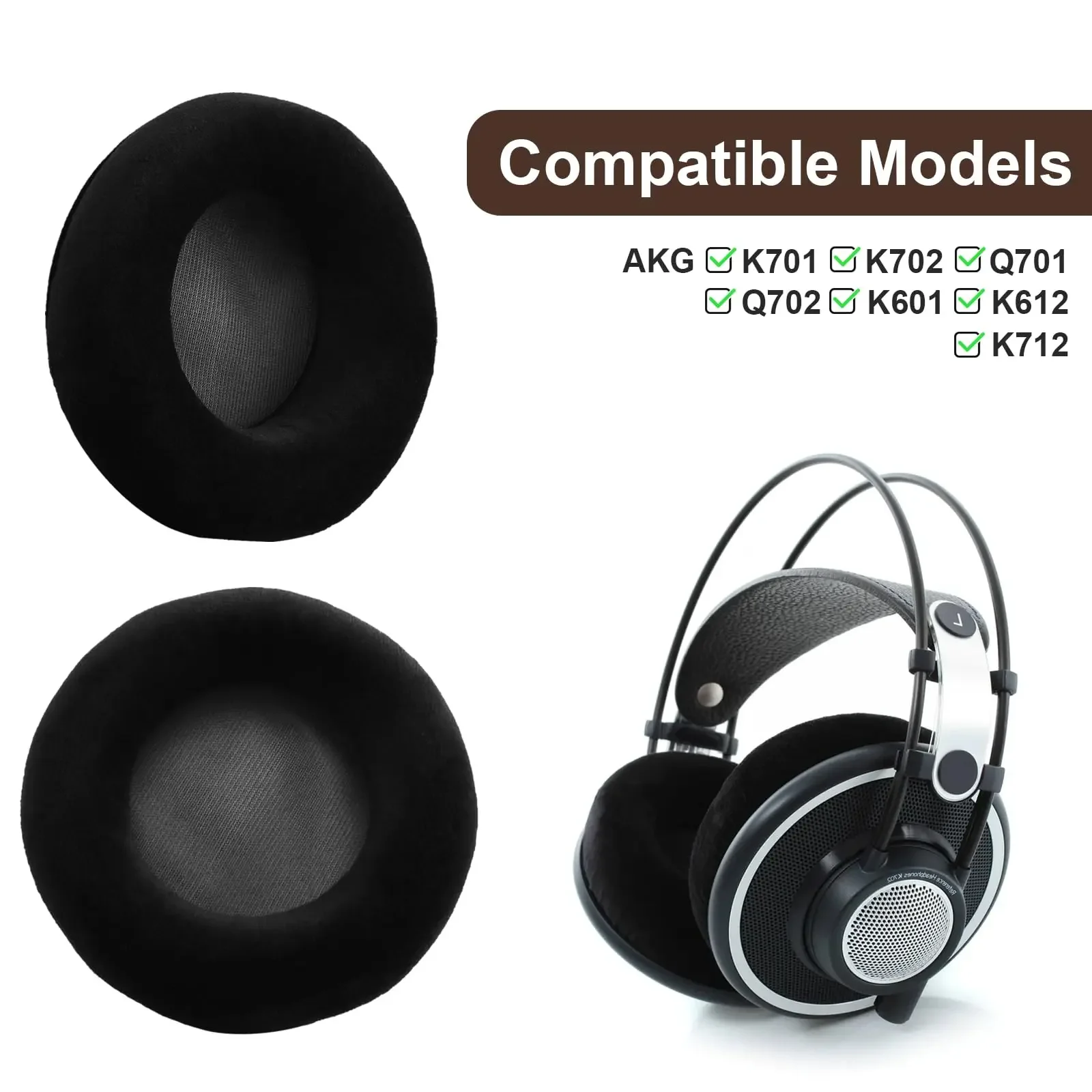 Сменные амбушюры для AKG K702 K701 K601 K612 K712 Q701 Q702, ультра-мягкие губчатые подушки, запасные части для наушников