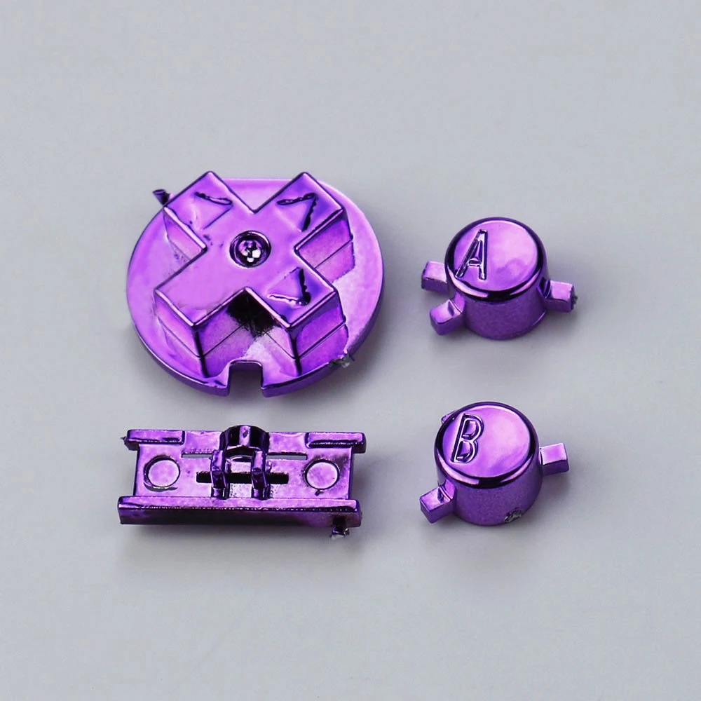 10pcs Replacement Plated Colorfull Buttons For GBC Handheld Game Machines Shell Buttons Game Repair Accessories