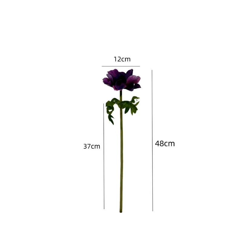 5 шт., искусственные цветы с имитацией анемона, украшение для гостиной, дома, свадебный декор, букет мака, искусственные цветы