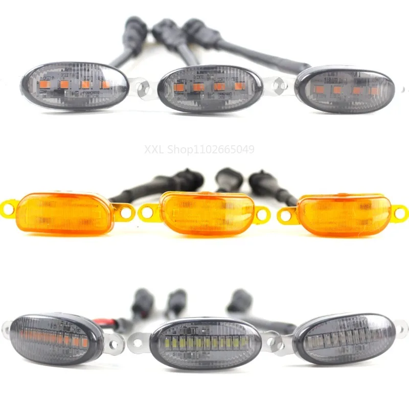 For Ford F150 Raptor Car Front Grille LED Small Yellow Light Haze Warning Wheel Arch Width indicator light Auto Accessories