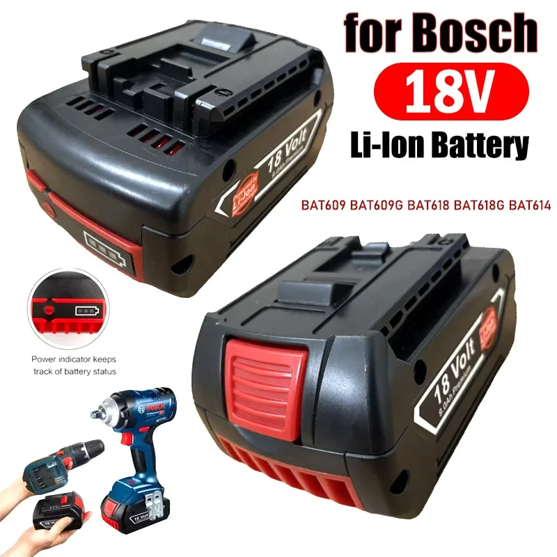 

Аккумулятор 18 В для BOSCH 8,0 Ач, литиевая аккумуляторная батарея, подходит для BAT609 BAT609G BAT618 BAT618G BAT614, портативная замена