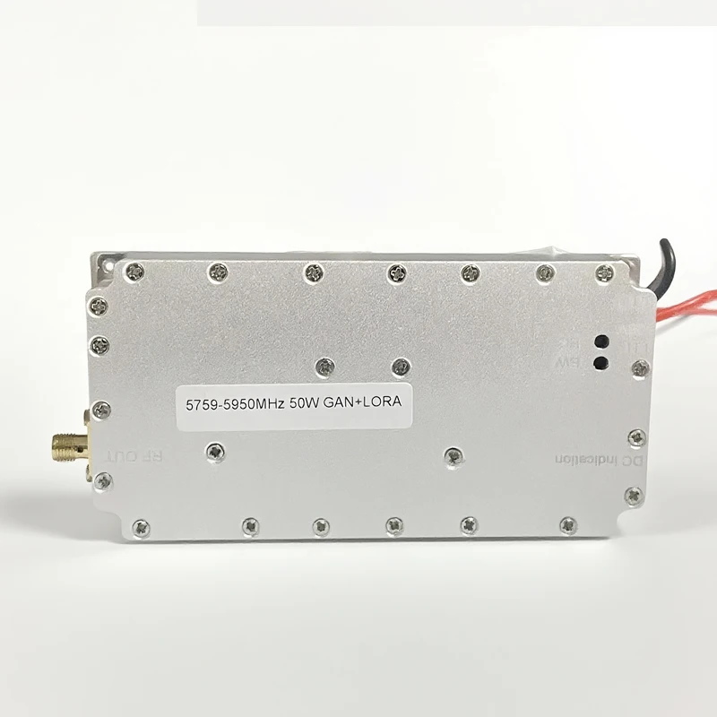 50W GaN Noise Module LDMOS White Ceramic RF Transistor 100‑6000MHz Wideband Transmitter Frequency Customizable RF Accessory