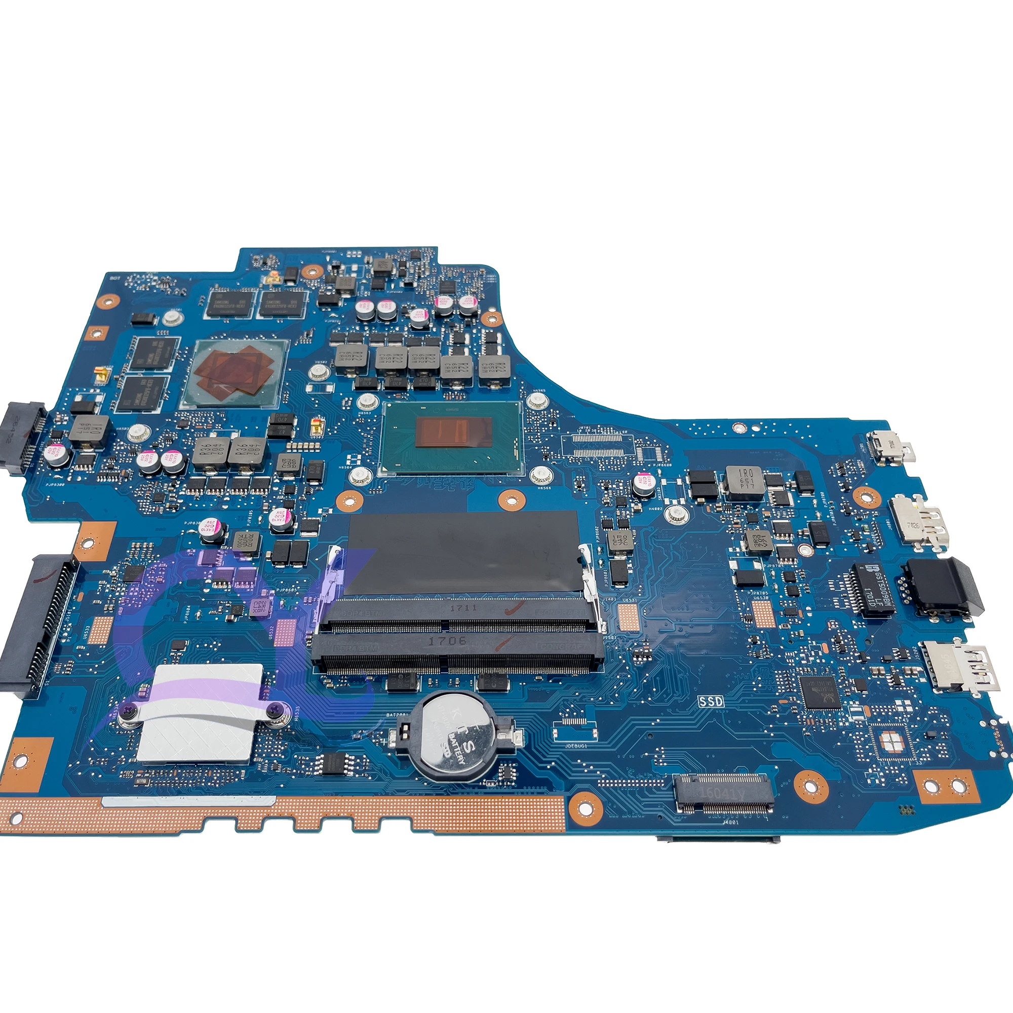 Imagem -04 - Placa-mãe Portátil para Asus Fx71 Pro Gl752v Gl752vl Mainboard w I76700hq I5-6300hq Gtx960m Gtx965m Placa Gráfica