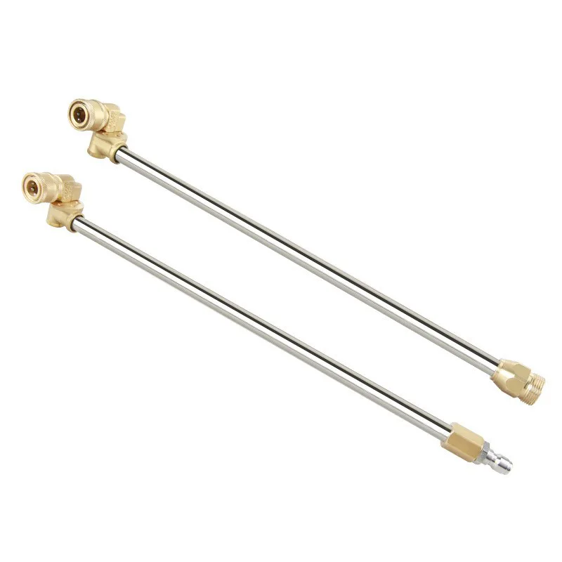 High Pressure Car Washer Gun Extension Rod 38cm M22-1/4 Quick Connect 180 Degrees 5 Gear Angle 5000PSI Pressure Washer Accessory