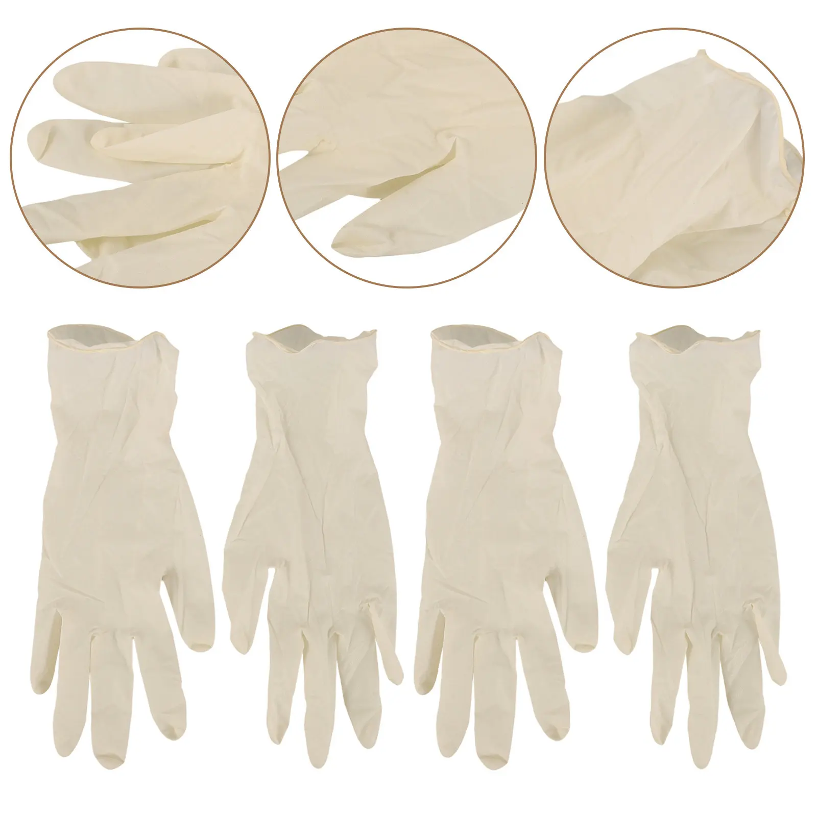 

20Pcs Disposable Latex Gloves Food Safe Small Size Protective Multi-Function Kitchen Cleaning Gloves for Kids Latex Mittens