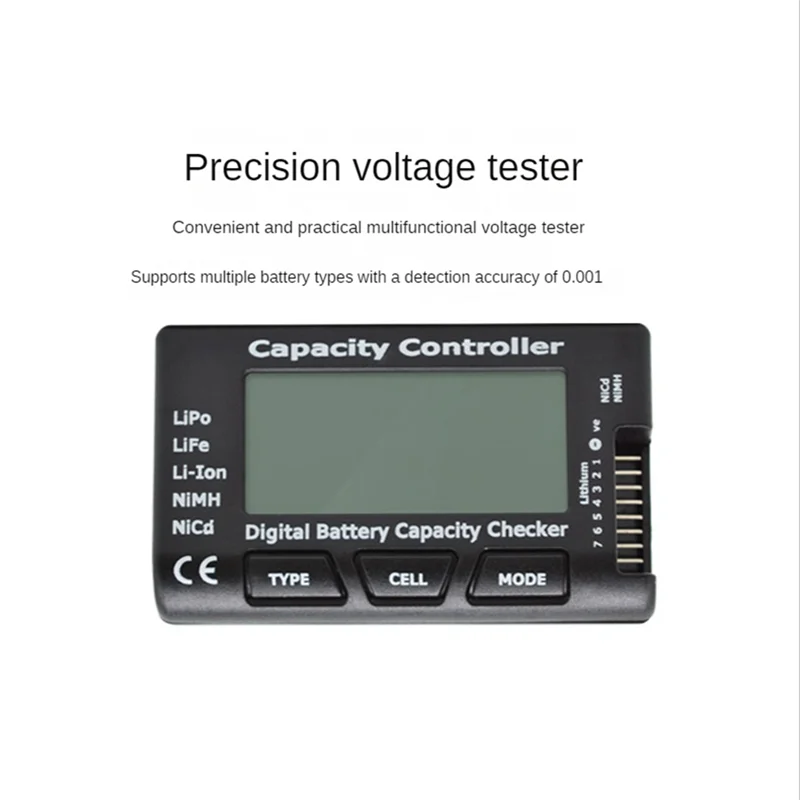 Digital Battery Capacity Checker RC CellMeter 7 Cellmeter-7 for LiFe Li-Ion NiMH Nicd with Balance Function