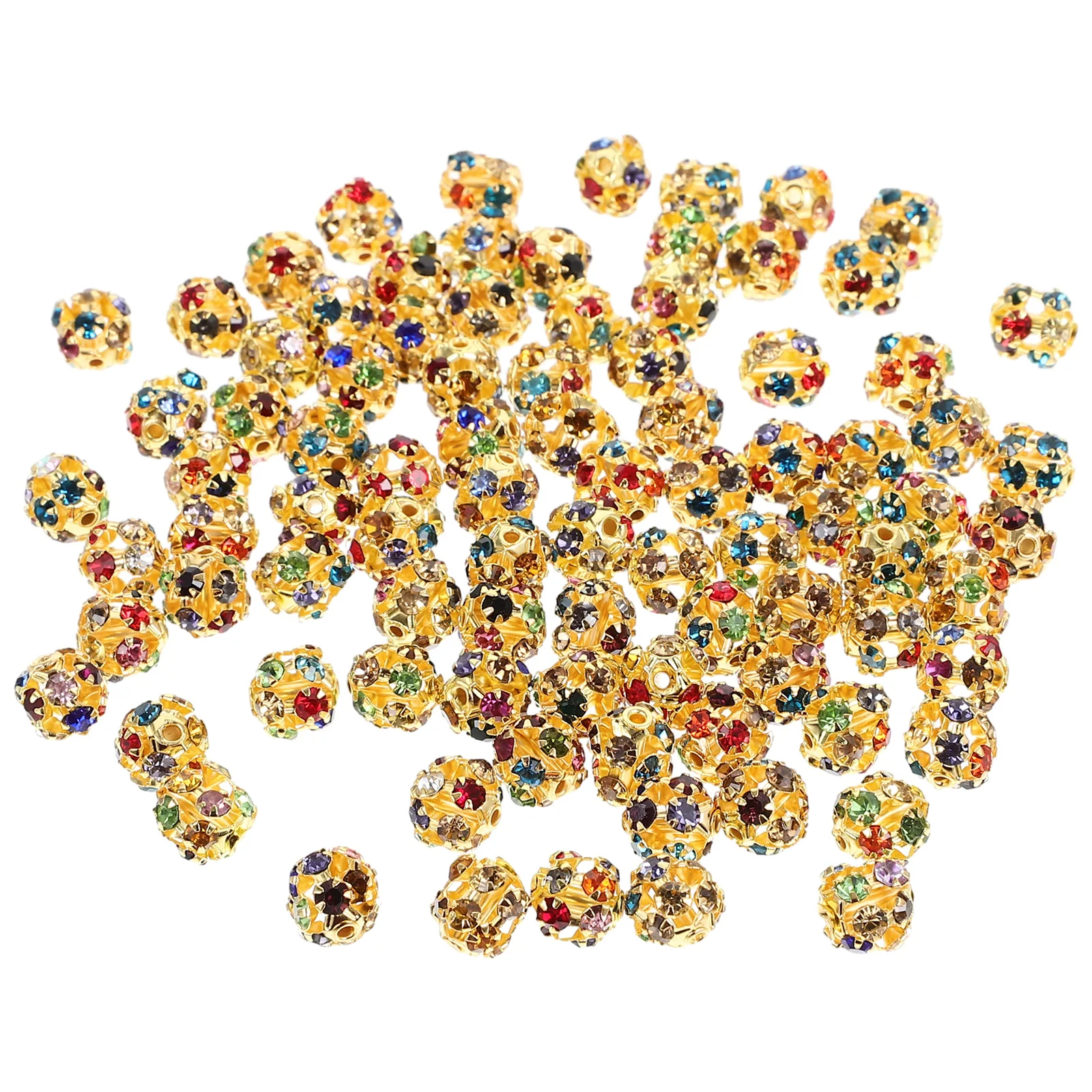 

90 шт., бусины со стразами, сделай сам, свободные бусины-разделители, принадлежности для изготовления ювелирных изделий для ожерелья, браслета, ремесла, бусины со стразами