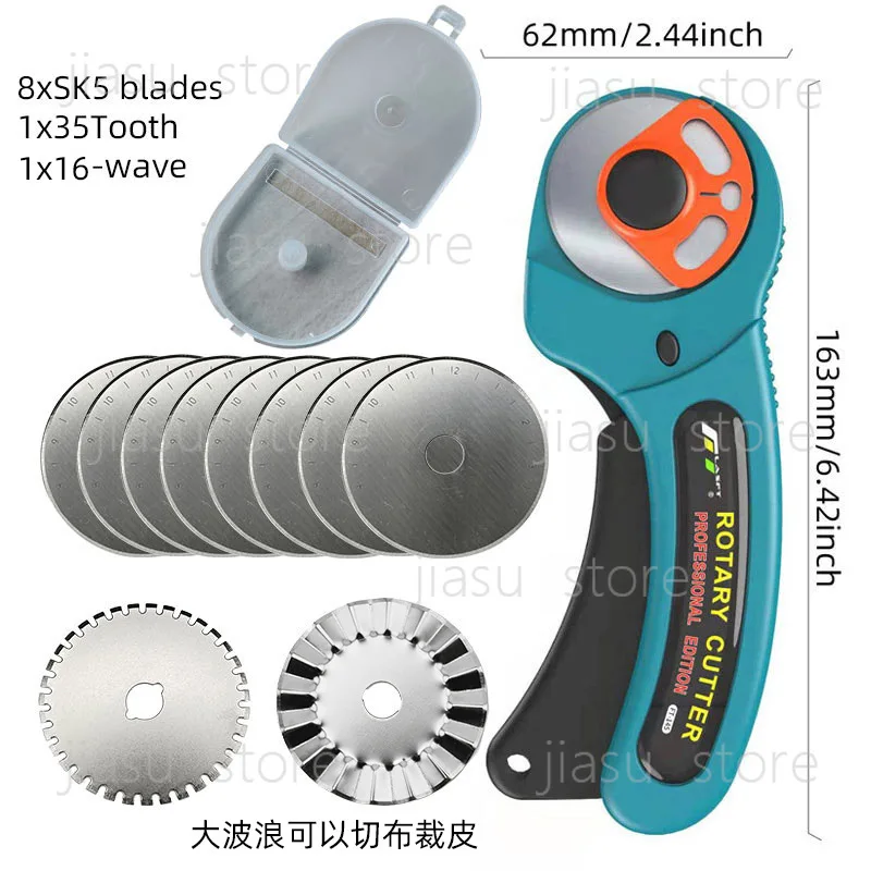 

45mm Automatic Locking Rotary Cutter FT-145 Professional Round Blade Carpet Cutting Knife Wholesale