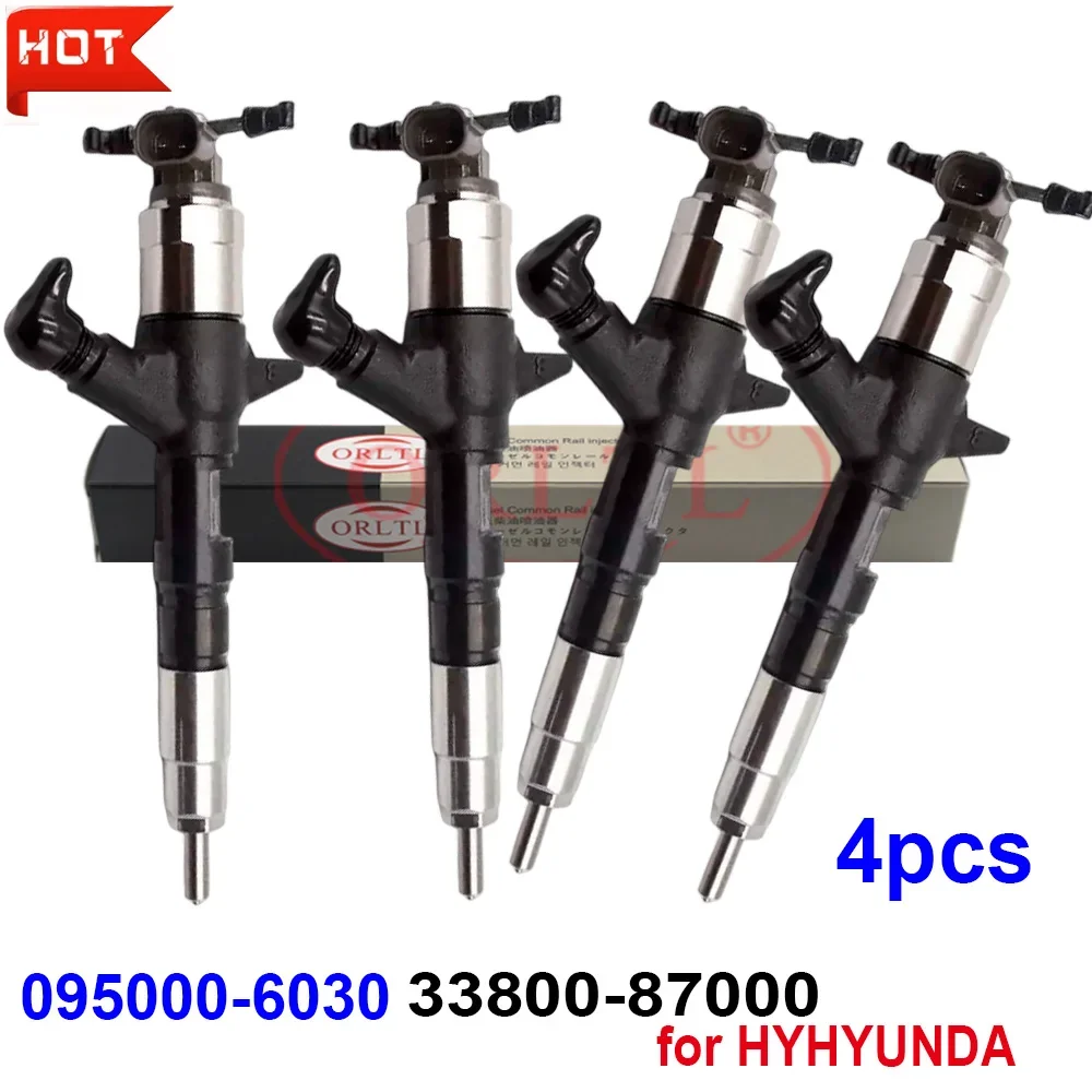 

4PCS 6030 NEW 33800-87000 095000-6030 3380087000 FOR HYHYUNDA 33800 87000 Common Rail Diesel Injector