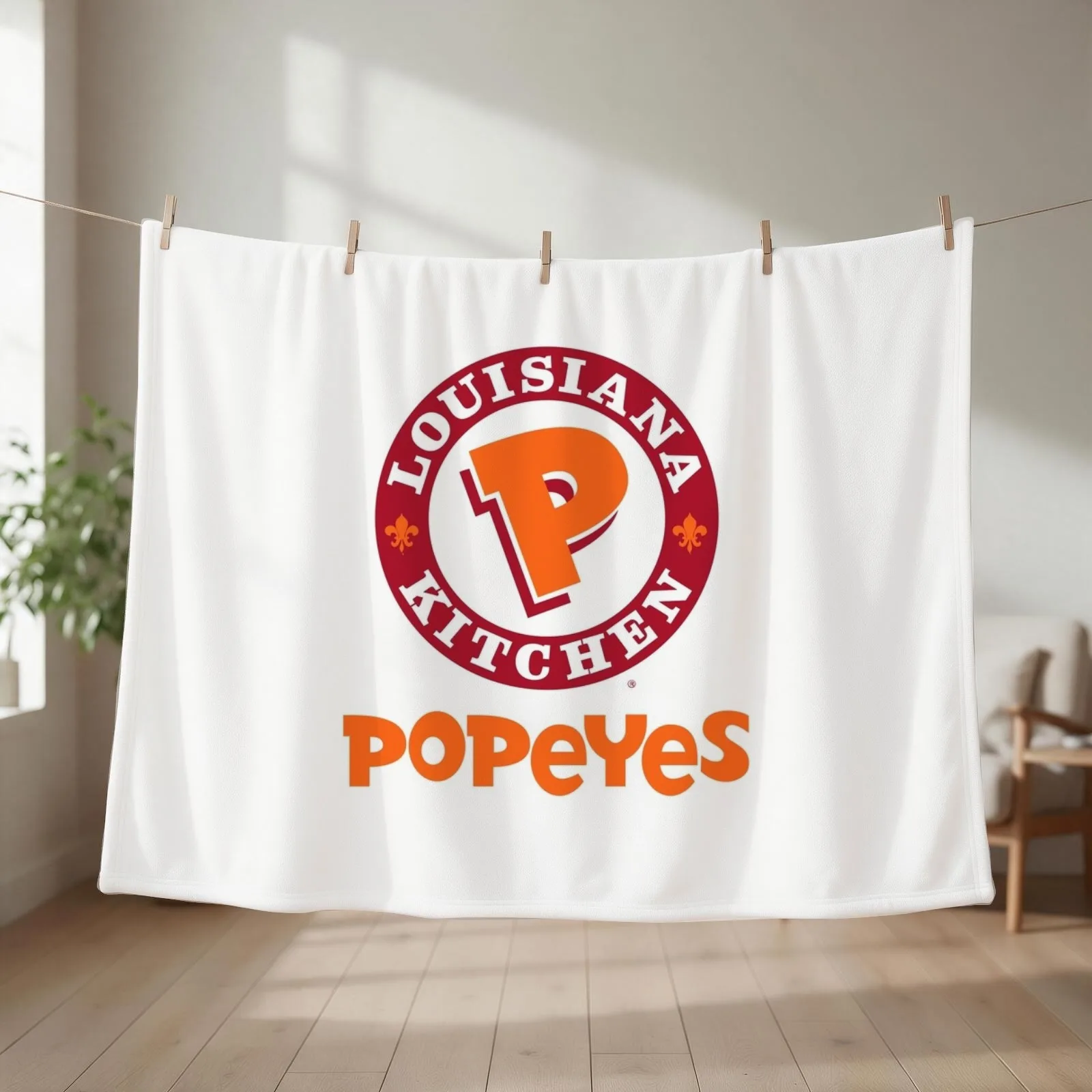 Popeyes Louisiana Kitchen (Popeyes) Throw Blanket