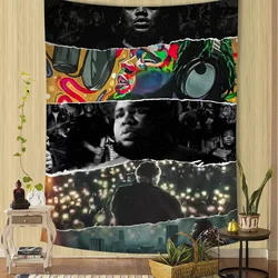Rod Wave Singer Anime Chart Tapestry Bohemian Wall Tapestries Mandala Wall Art Decor