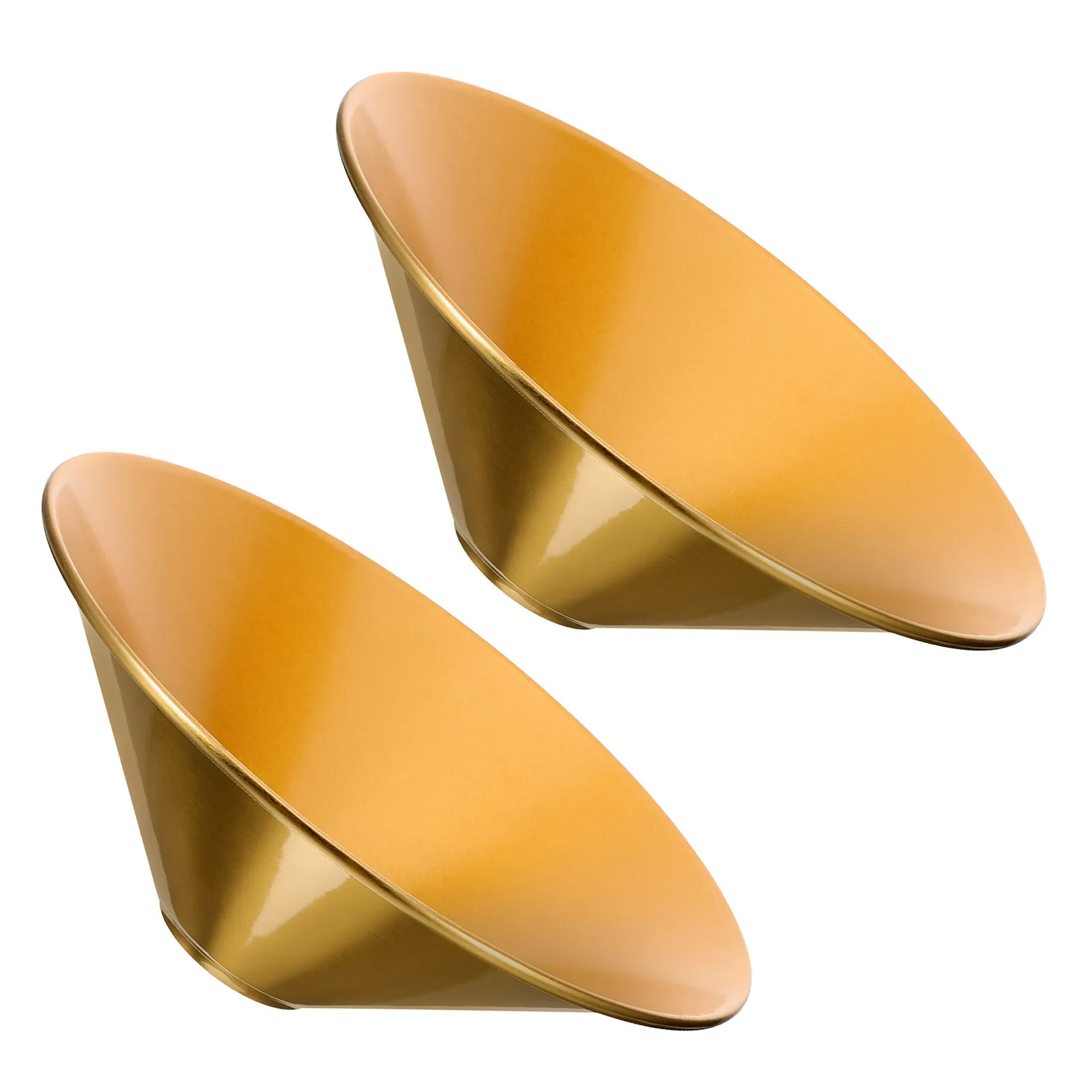2Pcs Vintage Copper Iron Lamp Shade Cone Shape Replacement Cover for E27 Light Fixture Bedroom Dining Room Corridor