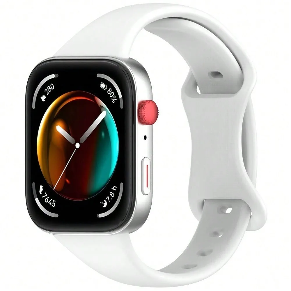 حزام حلقة من السيليكون لساعة Huawei Watch Fit 4Pro/4/3، حزام رياضي بديل بإبزيم على شكل فراشة وإكسسوارات الساعة الذكية