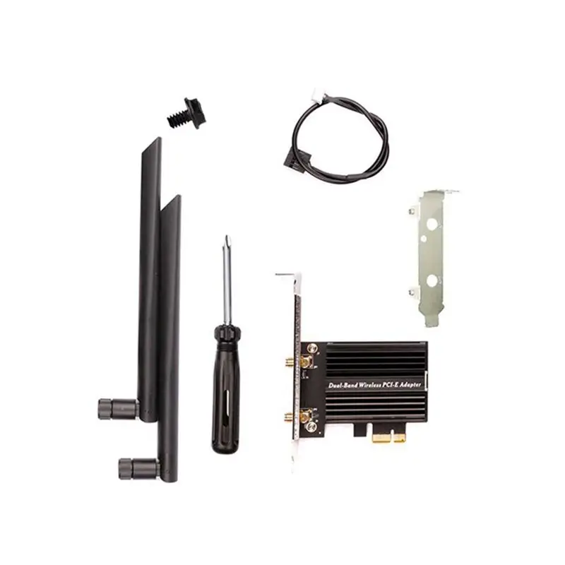 

Комплект беспроводной сетевой карты Wi-Fi 6E PCIe с Bluetooth 5.2, PCI Express 802.11AX AX210, Wi-Fi карта PCIE - AEF7