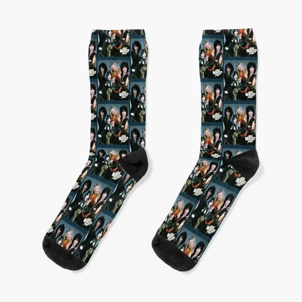 Shock Rock Band - Calcetines Wasp Hombre térmico Invierno Navidad Hombre Calcetines Mujer