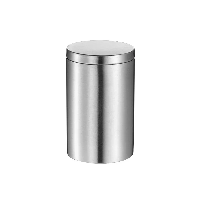 Stainless Steel Sealed Storage Jar, Portable Airtight Food Storage Container Canister for Coffee Beans Flour Cereal Sugar