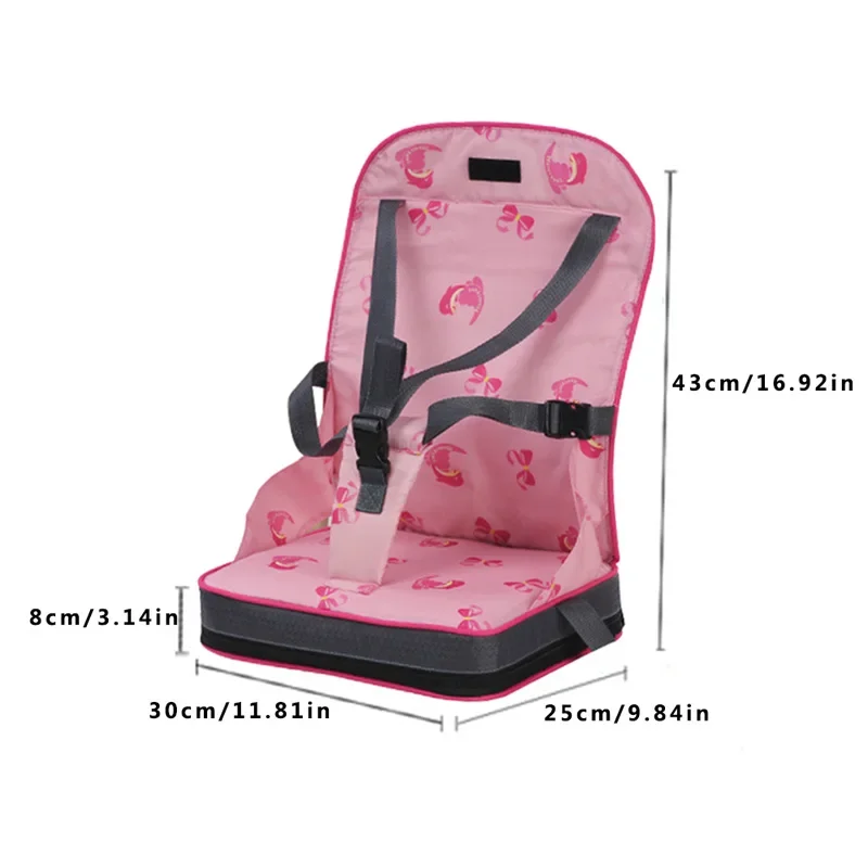 Baby Dining Chair Bag Baby Portable Seat Fabric Infant Travel Foldable Safety Belt Feeding High Chair Kids Chair Cushion