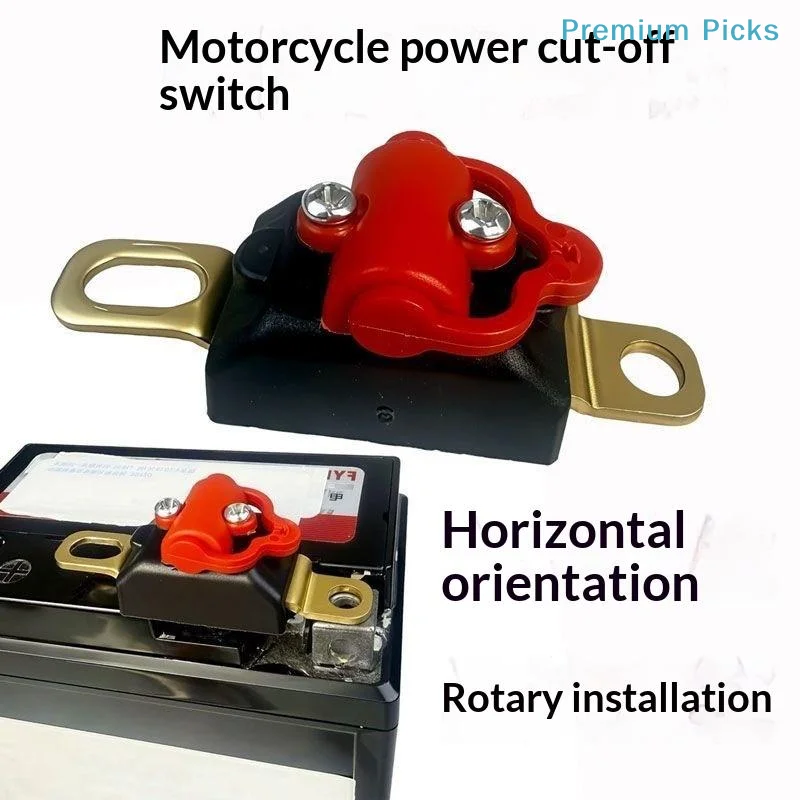 portable12V Waterproof Motorcycle Battery Disconnect Switch Anti-Power Drain Protection for E-Scooter ATV Off-Road Vehicle