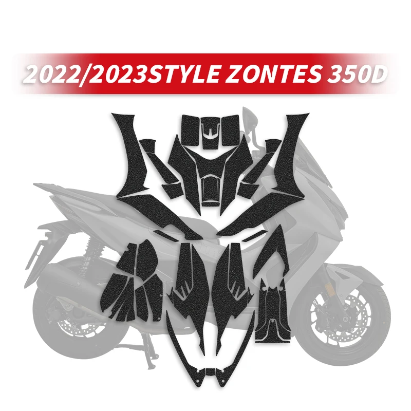 For ZONTES 350D Motorcycle Accessories Armor Protective Sticker Fairing Kits Of Bike Plastic Area Decoration And Refit Decals