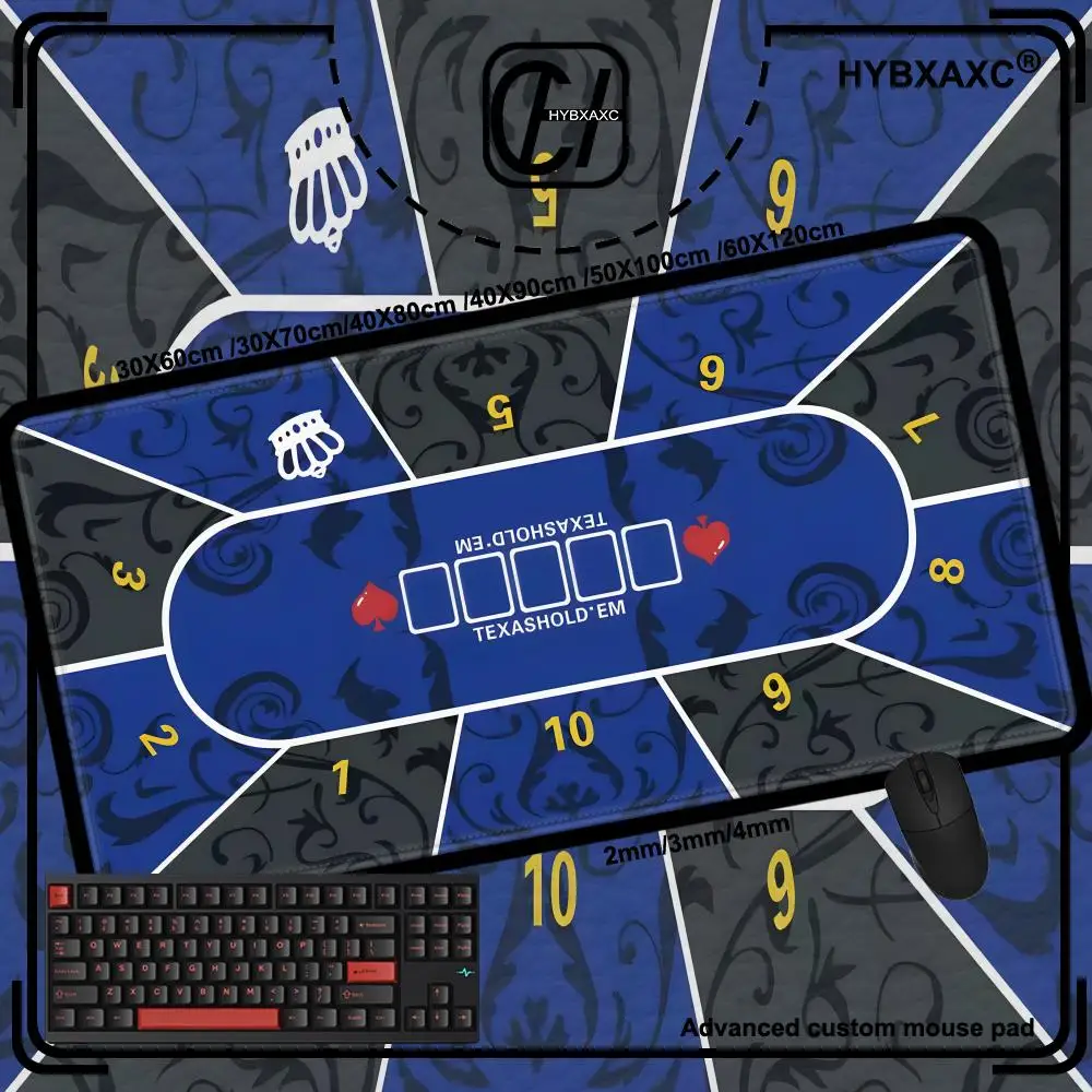 

Texas Hold'em Large XXL Leather Non-slip Waterproof Portable Table Pad Poker Mouse Pad Keyboard HYBXAXC Game Players Layout