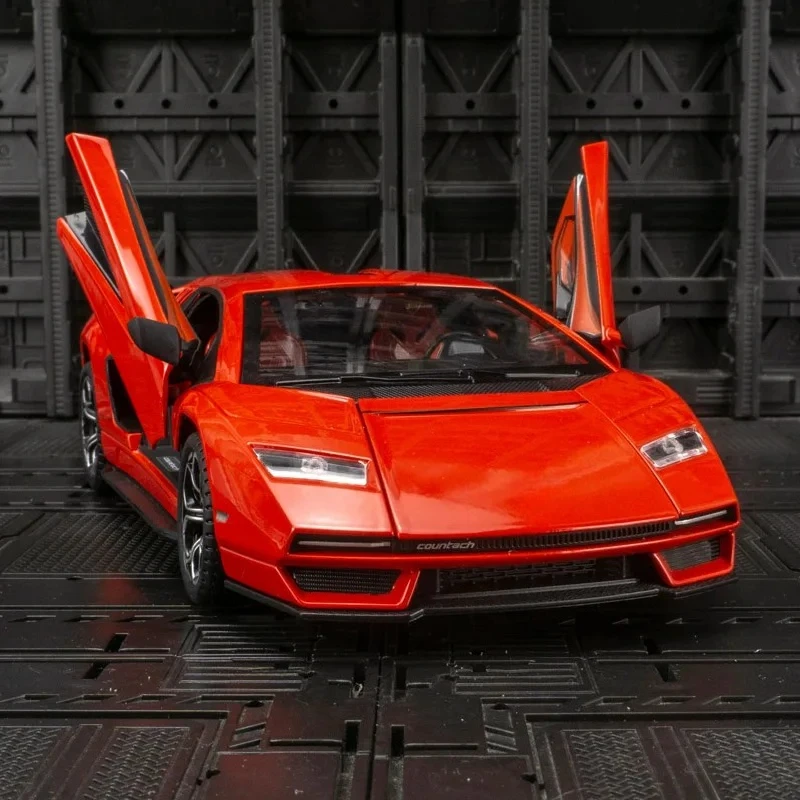 1:24 Lamborghini Countach LPI 800-4 alliage voiture de sport modèle moulé sous pression son lumière jouet exposition affichage décoration Collestion cadeau