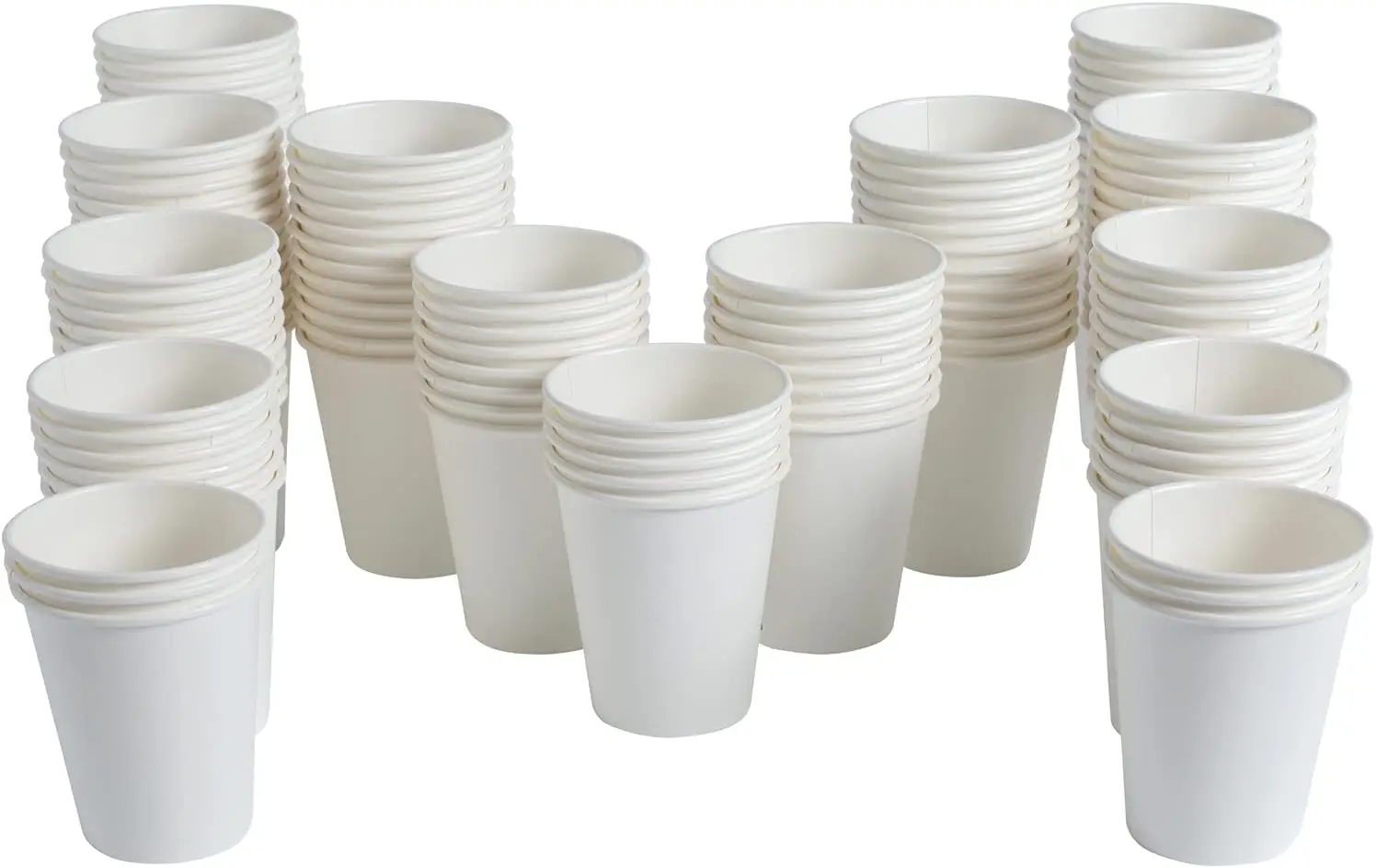 

Compostable Paper Cups 10 oz for Hot Water, Tea, Coffee, 300 Pack Eco Friendly Biodegradable