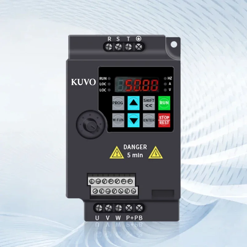 

vfd drive 0.75kw 1.5kw 2.2kw 4kw 5.5kw frequency converter 50hz 60hz AC motor speed control VFD inverter-Kuvo