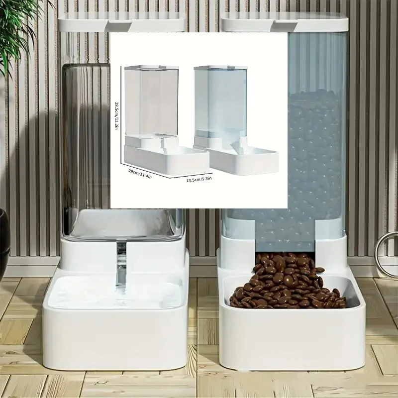 Dispensador automático de agua y comida para mascotas, juego de 1/2 piezas, para perros y gatos, tazón automático para comida y agua, suministros para alimentar y dar de beber a las mascotas