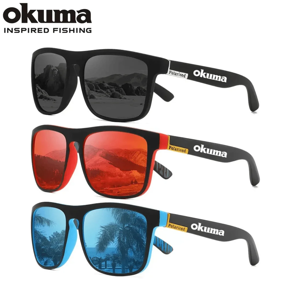 Okuma Polarisierte Sonnenbrille Unisex Angeln Fahren Bergsteigen Brille Outdoor-Sportbrillen UV400 Okuma Angelbrille – Detail 1
