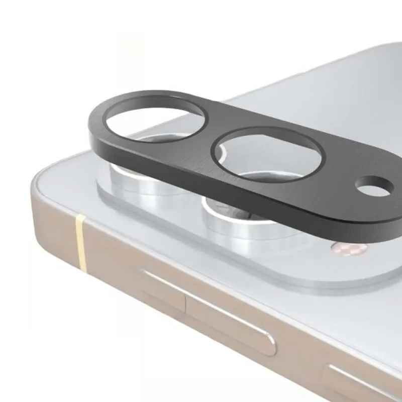 

for Samsung Galaxy S25 Edge Camera Bezel Cover Anti Scratch Black Metal Film Super Slim Hollow Lens Protector Cap Sticker