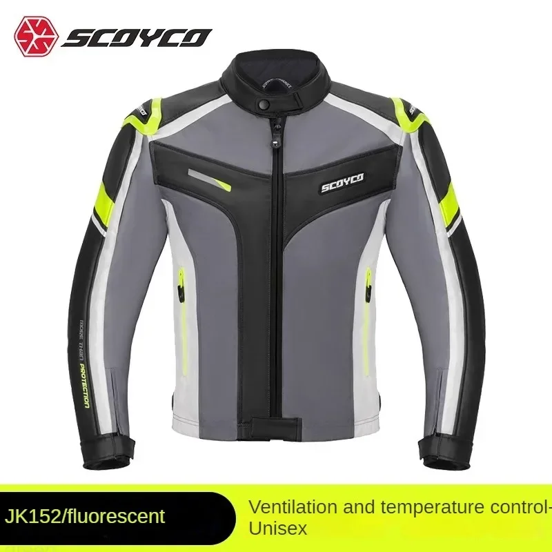 

Scoyco Motorcycle Jacket for Men and Women Summer Breathable Anti-fall Wear Motorcycle Clothing with Ce Protective Gear JK152