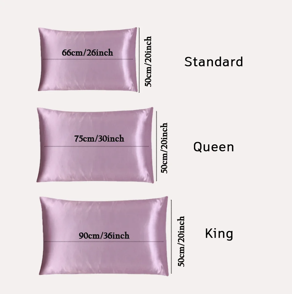 Light Purple Satin Pillowcases (2/4Pcs):Bedding Accessories for Bedrooms, Fits Soft & Tranquil Home Decor and Cozy-style Users. view 2