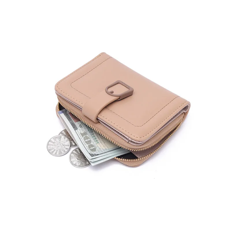 New Women Wallets Female PU Leather Purses Short Hasp Purse for Women Small Money Bag Coin Purse Card Holder Clutch Dropshipping