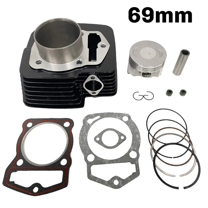 Piezas de repuesto para motor de motocicleta, Kit de junta de pistón de cilindro (66Mm) para Zongsheng CB250 Italika 250Z