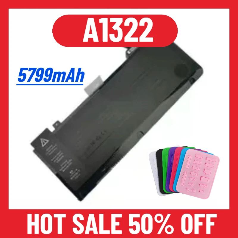 

Аккумулятор для ноутбука Apple Pro 13 дюймов A1278 A1322 2009-2012, 5799 мАч